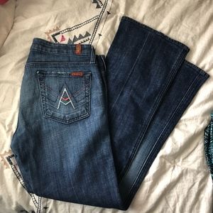 7 for all mankind 'A pocket' flare jeans sz. 30